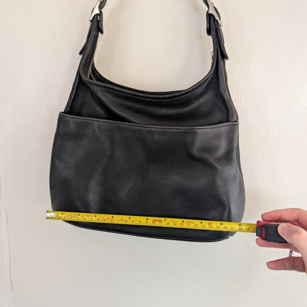 Coach Black Leather Shoulder Bag - Picture 7 of 8